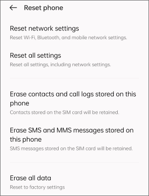 fix android not registered on network