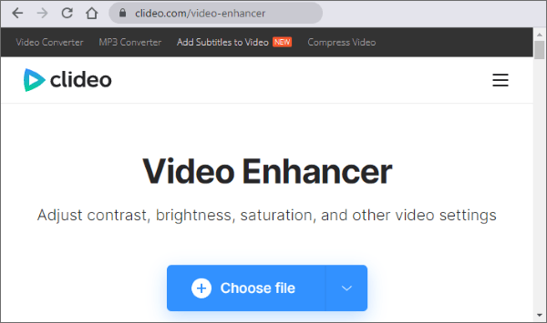 Video Enhancer Online — Clideo