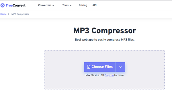 how to reduce the size of mp3 file using freeconvert