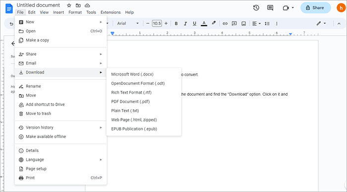 how to type on a pdf in google docs