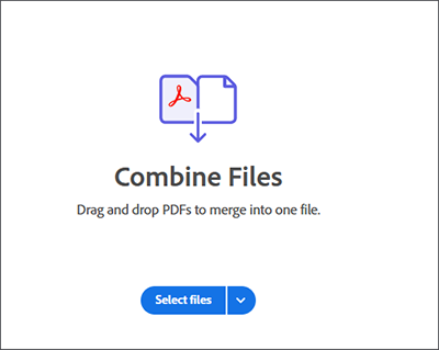 select pdf files to merge