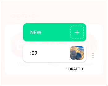 choose a draft or create a new one