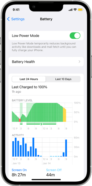 check iphone battery health