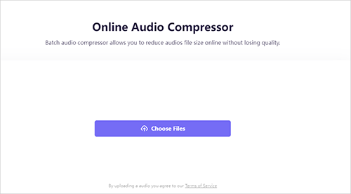 compress audio with medio.io