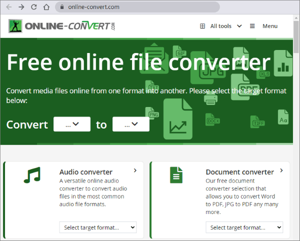 Online converter - convert video, images, audio and documents for free