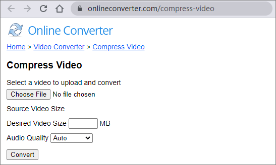 compress mp4 online free with online converter