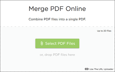 select pdf files to merge