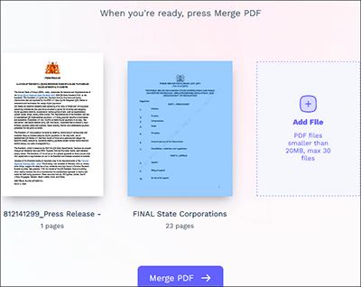 combine pdf files free with pdf pro