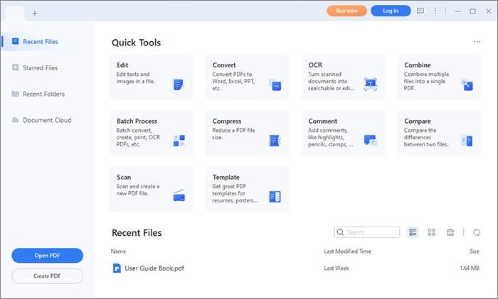 convert pdf scan to word via pdfelement