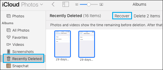 how to undelete video on iphone from icloud photos