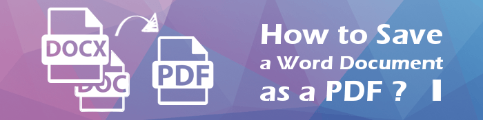 how to save a word document as a pdf