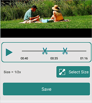 how to compress files on android using resize video