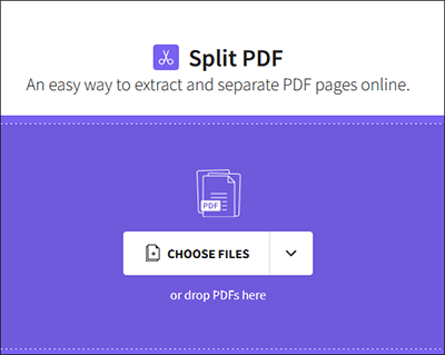 Split PDF Separate PDF pages with PDF Cutter online