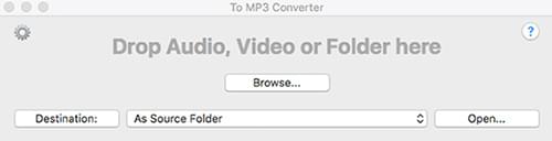 home page of to mp3 converter