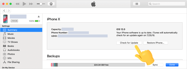Aktualisieren Sie das iPhone mit iTunes, um das Problem zu beheben. Das Herunterladen des iPhone-Updates schlägt fehl