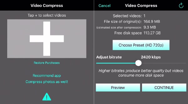 use a video compressor for whatsapp, the video compress shrink vids