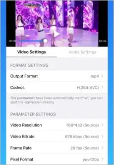 go to the video settings to customize the video