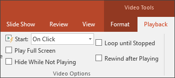 click video tools and choose format