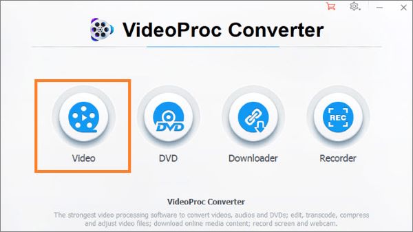 convert dat to mp4 file using videoproc