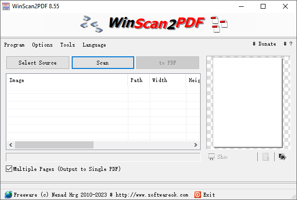 how to scan a document to a pdf using winscan2pdf