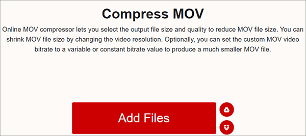 how to compress a mov file