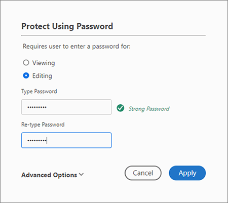 password protect pdf adobe reader