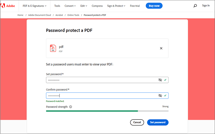 how to encrypt pdf files for email