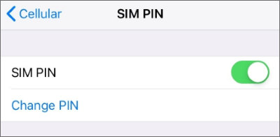 how to change sim pin