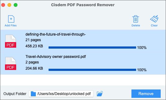 removing pdf passwords