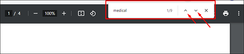 how to search for a word on a pdf using google chrome