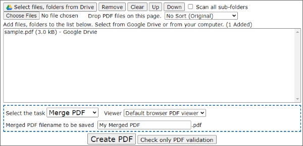 merge 2 pdf files with pdf merge and split add-on