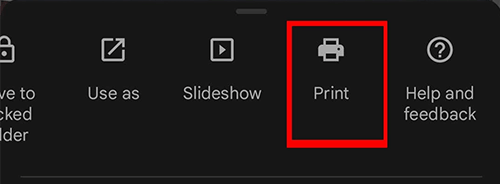 choose print option