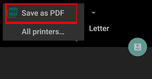 change jpg to pdf with google photos app