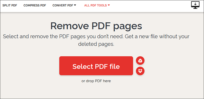 select pdf files to remove