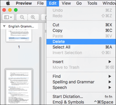 how to remove pages from a pdf	with preview