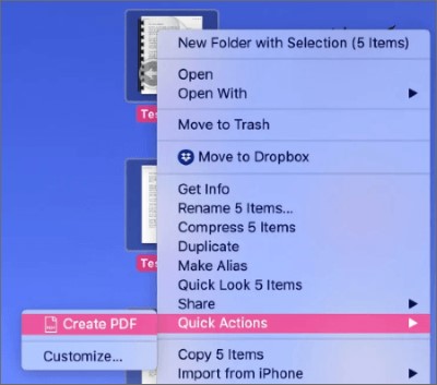 combine pdfs on mac