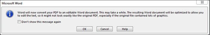 convert your pdf file to an editable word document