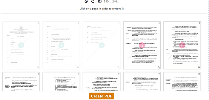 remove a page from a pdf with pdf24