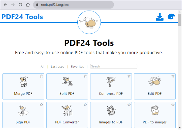 how to make a pdf image with pdf24