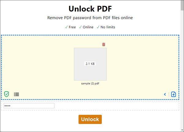 unlock pdf for free using pdf24