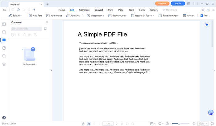 edit pdf document