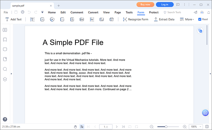 start adding text to the pdf