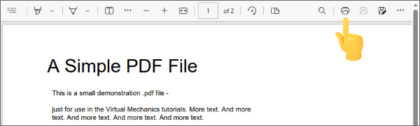 print pdf with edge