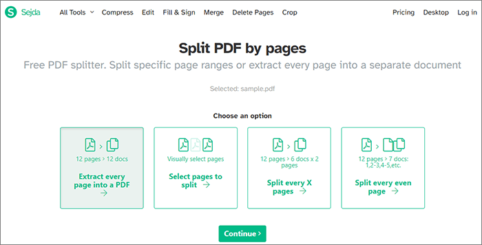 How to Split PDF pages for free