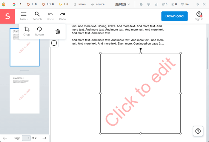 how to remove watermark in pdf with soda pdf