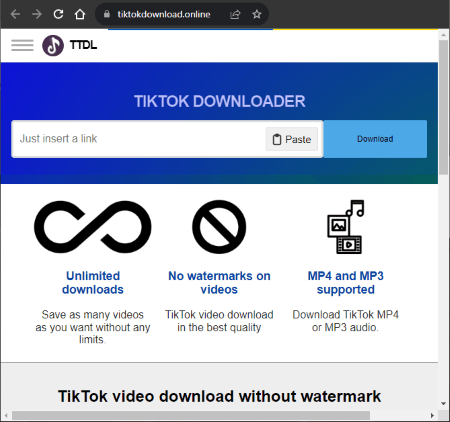 remove tiktok watermark for instagram with tiktok downloader