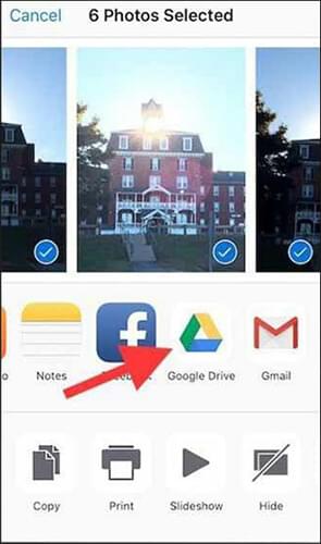 upload heic to google drive