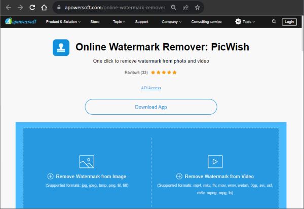 apowersoft watermark remover video online