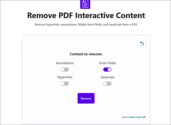 how to remove fillable form fields from pdf with avepdf