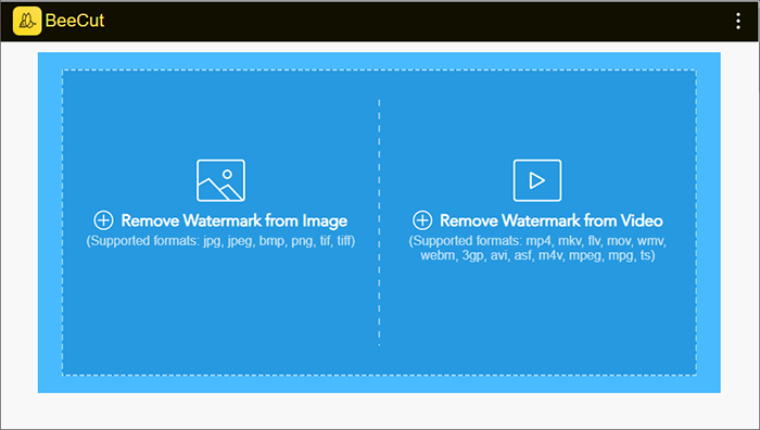 how to remove watermark on video using beecut online